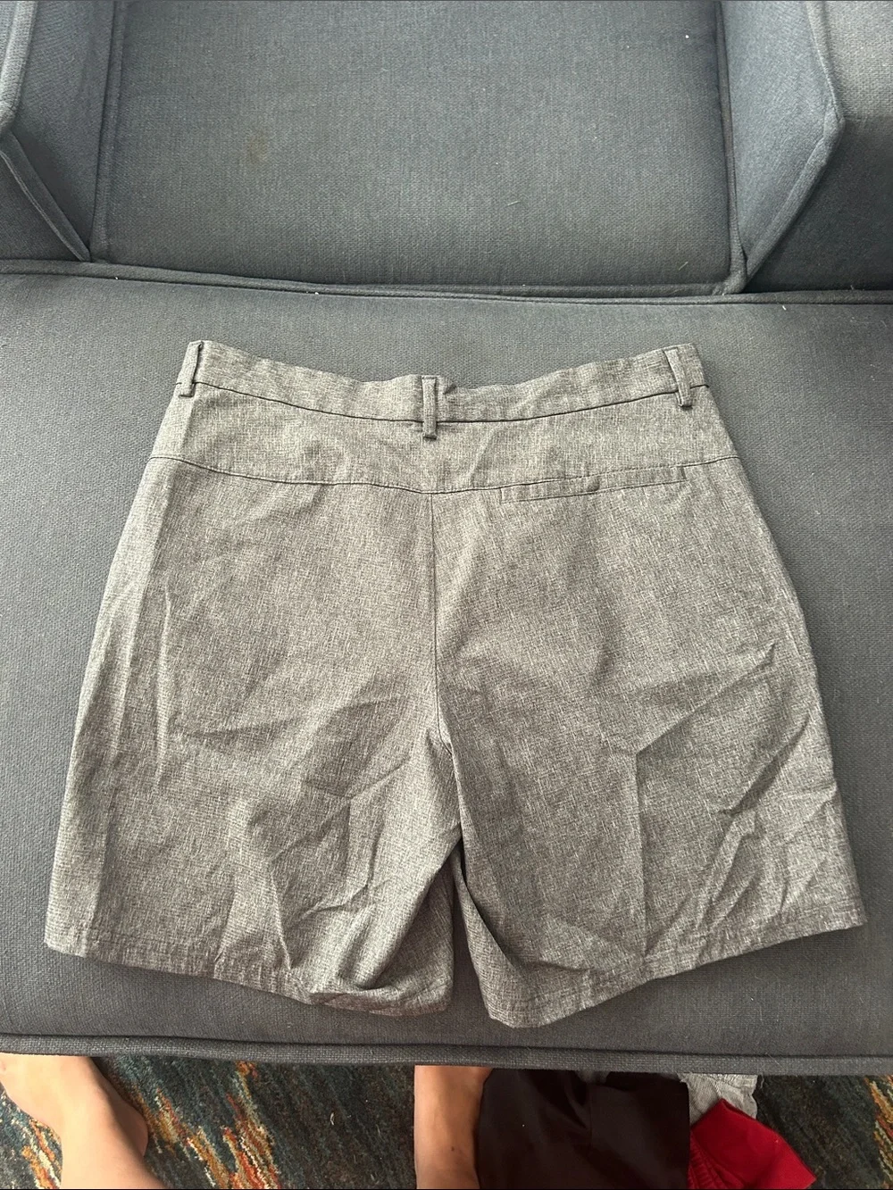 Old Navy Men's Heather Gray Flat-Front Shorts